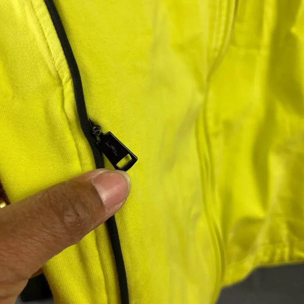 Lauren Ralph Lauren Women Medium Fitted Jacket Performance Zip Up Vintage Yellow